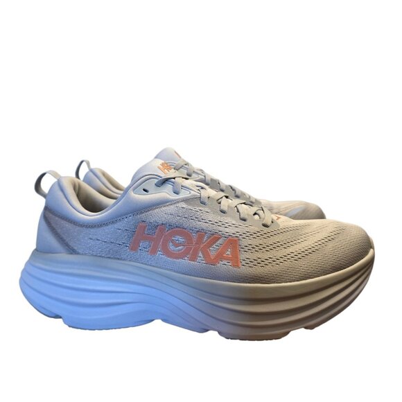 HOKA Bondi 8 Women's 12 Harbor Mist NWT Max Cushion Nurse Walking Shoe - Picture 6 of 16